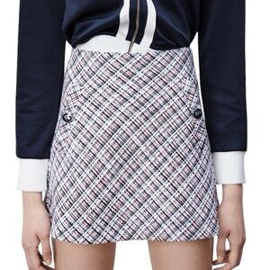 Zara Tweed Mini Skirt – Classic & Chic Size M